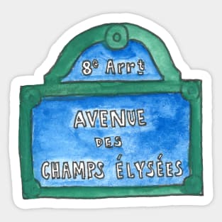 Paris Icons: Champs Elysees Sticker